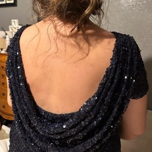 Sequined cowl back Adrianna Pappel 40104